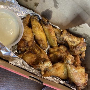 Rosati's Pizza Valrico, FL - Garlic parm chicken wings and their amazing blue cheese - Pizza Near Me - Valrico, Florida