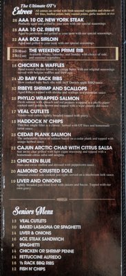 Menu photo 2 Original T's Sundre, AB Menu photo 2 Original T's Sundre, AB