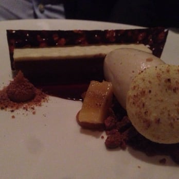 Canlis - Peanut butter banana and chocolate dessert - New American Near Me - Seattle, Washington Canlis - Peanut butter banana and chocolate dessert - New American Near Me - Seattle, Washington