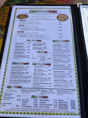 Menu photo 2 Tequila's Pagosa Springs, CO Menu photo 2 Tequila's Pagosa Springs, CO