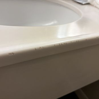 SpringHill Suites by Marriott Baltimore BWI Airport - The same beaver that gnawed on the wall also got to the bathroom sink. - Hotels Near Me - Linthicum Heights, Maryland