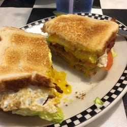 Patsy's Inn Restaurant - Added a sunny side up egg to their BLT for breakfast, YUM!
