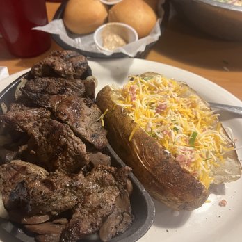 Blue Ridge Grill - Steak pieces baked potato - Steakhouses Near Me - Bartow, Florida