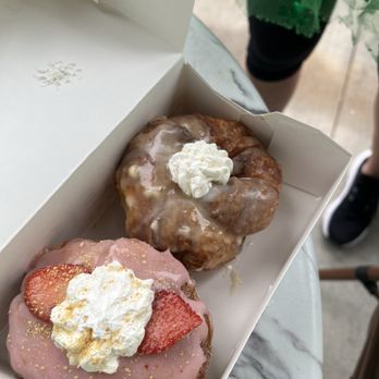 Parlor Doughnuts - Strawberry shortcake and orange creamsicle. - Donuts Near Me - McKinney, Texas Parlor Doughnuts - Strawberry shortcake and orange creamsicle. - Donuts Near Me - McKinney, Texas
