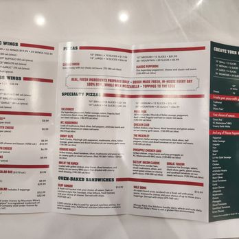 Mountain Mike's Pizza - Menu 1 - Chicken Wings Near Me - Pasadena, California