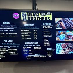 Menu board