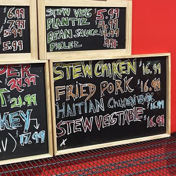 Francois Caribbean Cuisine - Chalkboard menu in restaurant - Haitian Near Me - Baltimore, Maryland Francois Caribbean Cuisine - Chalkboard menu in restaurant - Haitian Near Me - Baltimore, Maryland