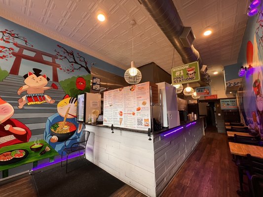 Poke Burri / Lifting Noodles Ramen by null