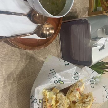 Sproutz - Brickell - Lentil soup, chicken Panini - Spicy Chicken NEW, waffle, Sweet Potato Fries - Juice Bars & Smoothies Near Me - Miami, Florida Sproutz - Brickell - Lentil soup, chicken Panini - Spicy Chicken NEW, waffle, Sweet Potato Fries - Juice Bars & Smoothies Near Me - Miami, Florida