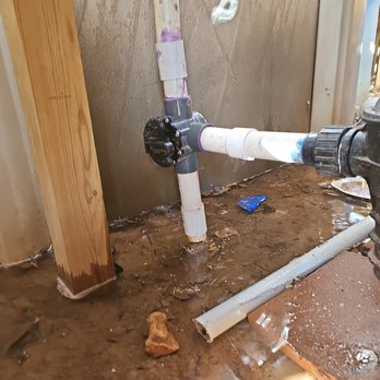 Abilene's Above Ground Pool Services - Leaking pooled water under the deck.  Leaks around all connections he made. - Pool & Hot Tub Service Near Me