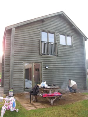 Photo of Bluestone - Narberth, PEM, GB. having a BBQ at the Ramsey Lodge