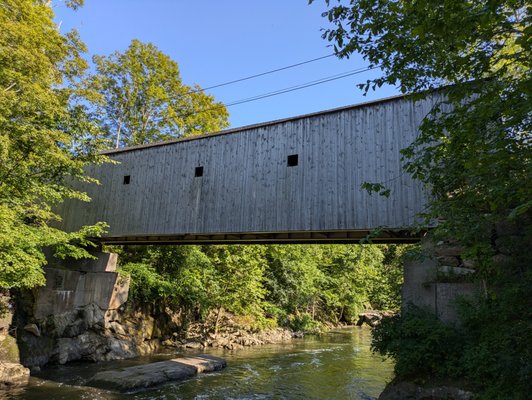 Historic Bulls Covered Bridge by null