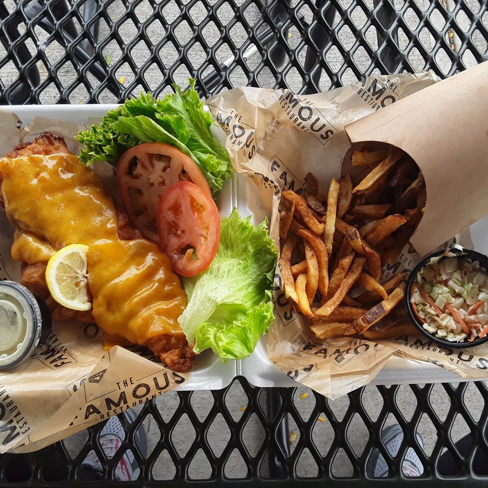 The Famous Restaurant - The Famous Fish Sandwich( No Bread). Absolutely Amazing! - Sports Bars Near Me - Centerville, Ohio The Famous Restaurant - The Famous Fish Sandwich( No Bread). Absolutely Amazing! - Sports Bars Near Me - Centerville, Ohio