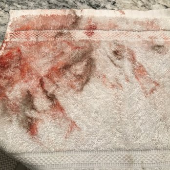 The Beautiful Bed Company - Not a bloody rag - this is finish coming off when doing a light clean. - Interior Design Near Me - Gardena, California The Beautiful Bed Company - Not a bloody rag - this is finish coming off when doing a light clean. - Interior Design Near Me - Gardena, California