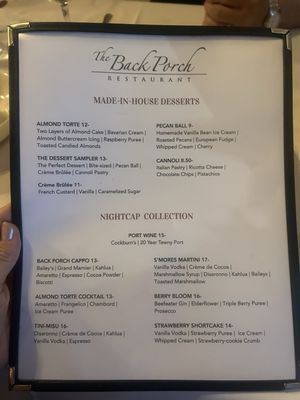 Menu photo 2 The Back Porch Restaurant Belle Vernon, PA Menu photo 2 The Back Porch Restaurant Belle Vernon, PA