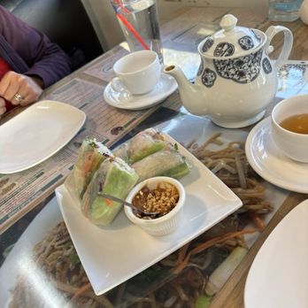 Ubon's Thai Cuisine - Summer rolls and Ginger tea. - Thai Near Me - San Antonio, Texas Ubon's Thai Cuisine - Summer rolls and Ginger tea. - Thai Near Me - San Antonio, Texas