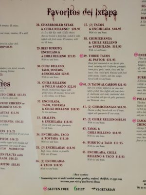Menu photo 1 Ixtapa Mexican Restaurant Hood River, OR Menu photo 1 Ixtapa Mexican Restaurant Hood River, OR