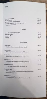 Menu photo 2 Restaurace 420 Praha 1, PR