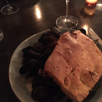 Turtle + The Wolf - Mussels, coconut milk and focaccia - New American Near Me - Montclair, New Jersey