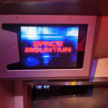 Space Mountain - Line sign - Amusement Parks Near Me - Anaheim, California