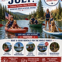 Rim Country Recreation - Celebrate Fourth of July with us and veterans paddle free!