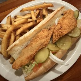 Catfish Cajun Burger Po-boy