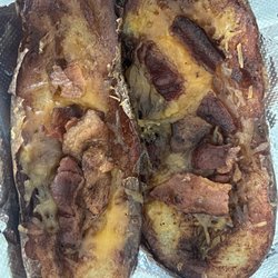 Whit's Inn - Loaded Baked Potato Skins - BURNED