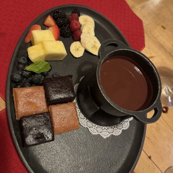 Swiss Chalet Restaurant - Chocolate fondue - German Near Me - Vail, Colorado