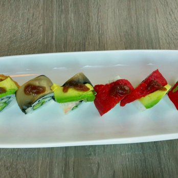 Sushi Rock - Roasted veggie roll - Sushi Bars Near Me - Arlington, Virginia Sushi Rock - Roasted veggie roll - Sushi Bars Near Me - Arlington, Virginia