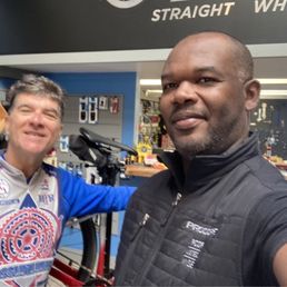 Tim and Tony at San Mateo shop. Tim and Tony at San Mateo shop.