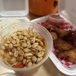 Thai Papaya Restaurant - Papaya salad and wings