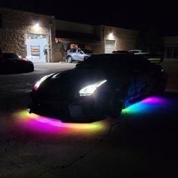 GTR with underglow. GTR with underglow.
