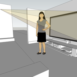 dmg Martinez Group - CAD Drawing & Planing for Home Theater with 92" Front Projection Screen, South Beach, Florida