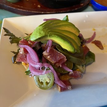 Tequila Catador - Blackened Tuna Tostada - Mexican Near Me - Reno, Nevada Tequila Catador - Blackened Tuna Tostada - Mexican Near Me - Reno, Nevada