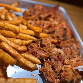 Pop's Southern Style Barbeque - Pulled pork sandwich (they forgot the bun) - American Near Me - Morehead, Kentucky Pop's Southern Style Barbeque - Pulled pork sandwich (they forgot the bun) - American Near Me - Morehead, Kentucky