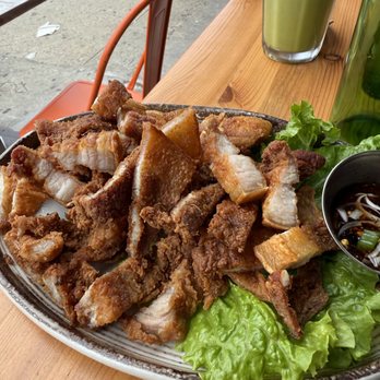 Zaab Zaab - fried pork - Thai Near Me - Elmhurst, New York Zaab Zaab - fried pork - Thai Near Me - Elmhurst, New York