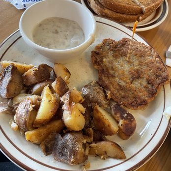 The Hungry Hollow - Chicken fried steak gravy on the side. - Breakfast & Brunch Near Me - Carmichael, California