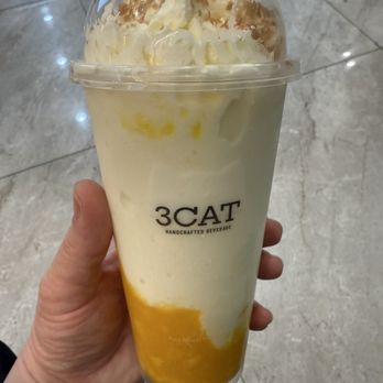 3CAT Handcrafted Beverage - Mango mochi - Bubble Tea Near Me - San Diego, California