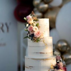 Bani's art haus - Naked Cake for my parents's 40th Anniversary
