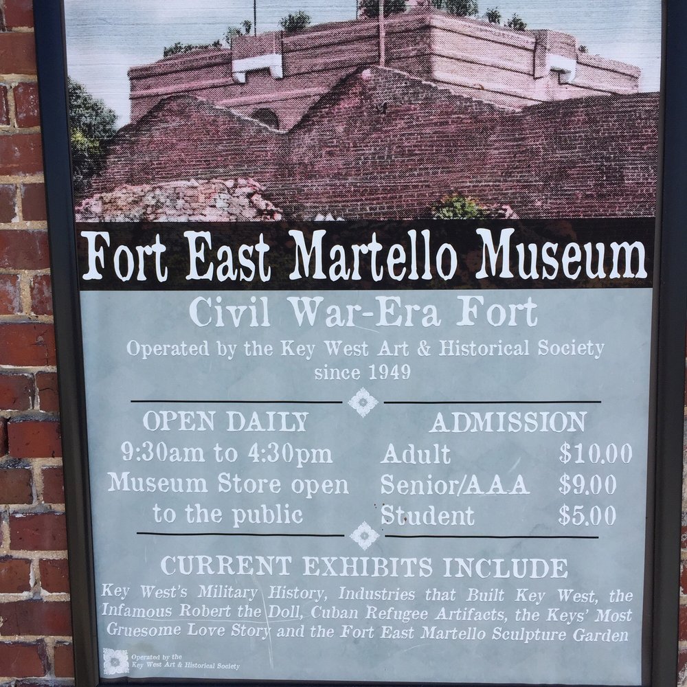 East Martello Museum - 10.00 admission is good deal - Museums Near Me - Key West, Florida East Martello Museum - 10.00 admission is good deal - Museums Near Me - Key West, Florida