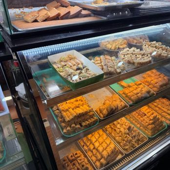 Al-Sham Sweets - Display cases 6/12/26 - Desserts Near Me - Astoria, New York Al-Sham Sweets - Display cases 6/12/26 - Desserts Near Me - Astoria, New York