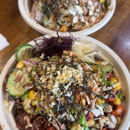 My bowl in the front was a large and the bowl behind it was a medium; both were fully loaded! My bowl in the front was a large and the bowl behind it was a medium; both were fully loaded!