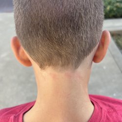 Great Clips - Crooked, scratched.