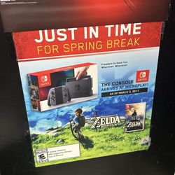 Microplay - Promotional poster for The Legend of Zelda: Breath of the Wild and the Nintendo Switch