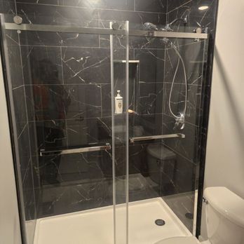 Bloom Painting and Remodeling - New bathroom walk in shower n tile done by mike - General Contractors Near Me