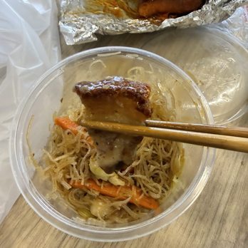 Chaaste Family Market - Some pancit and the lechon, forgot to take a photo before I started to eat. - Filipino Near Me - Pasadena, California Chaaste Family Market - Some pancit and the lechon, forgot to take a photo before I started to eat. - Filipino Near Me - Pasadena, California