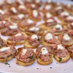 Elegant Occasions Catering & Event Planning - Steak & Horseradish crostini