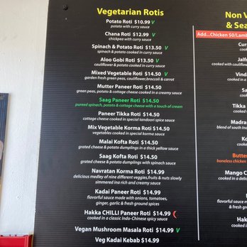 Indian Roti House - Menu - Indian Near Me - Toronto, Ontario