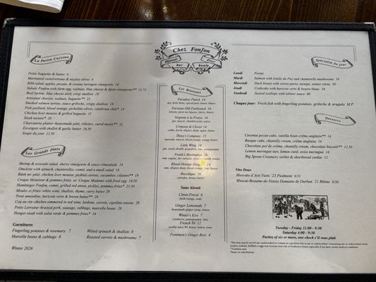 Menu photo 4 Chez Fonfon Birmingham, AL Menu photo 4 Chez Fonfon Birmingham, AL