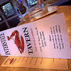 Interstate Tavern - Picture of the menu